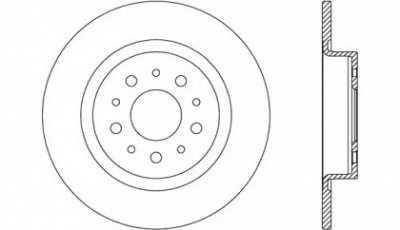 OPEN PARTS bda274010 -  Тормозной диск